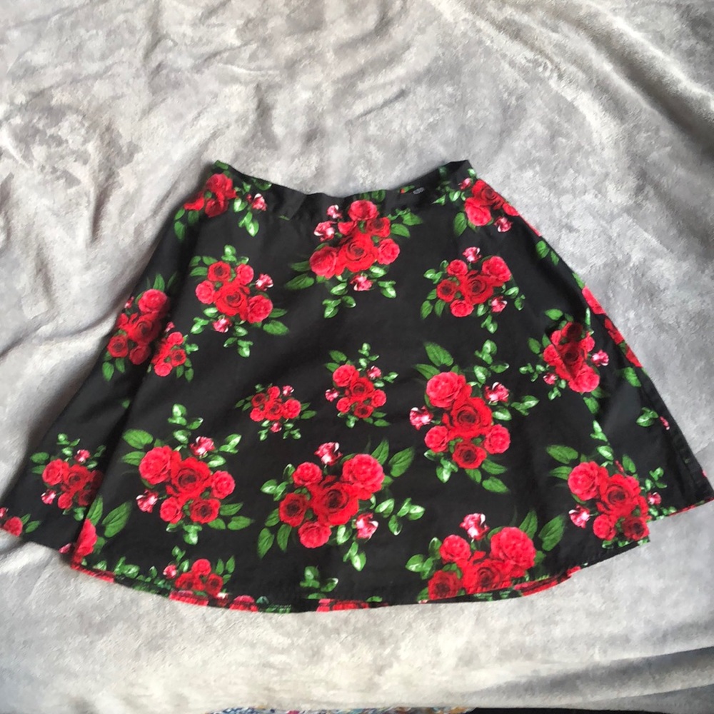 Floral skater skirt